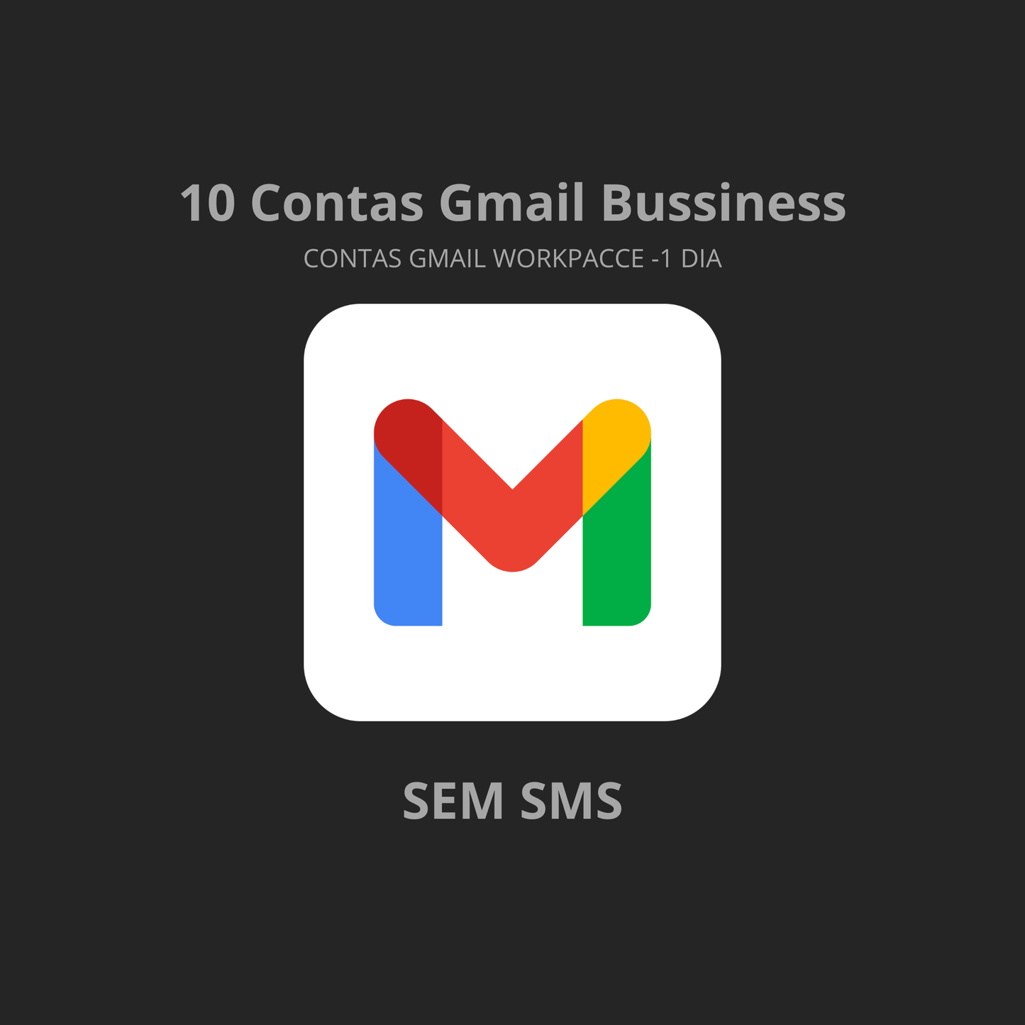 10x Contas Gmail Workspace Business Premium - 1 Dia