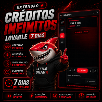 Extensão Créditos Lovable Infinitos Por 7 Dias (168Hrs)